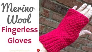 Merino Fingerless Gloves [upl. by Erdnaid]