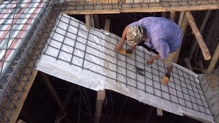 How To Building Reinforced Concrete Stairs Step By Step [upl. by Annirok]