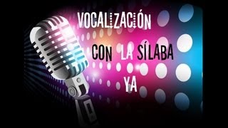 Ejercicio de vocalización 5 mujer  silaba Ya FACIL [upl. by Emera]