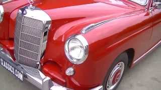 Mercedes Ponton 219 1958VIDEO wwwERclassicscom [upl. by Ardnik]