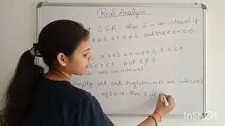 What is interval  types of intervals in Real analysis  Point set topology [upl. by Odnomor]