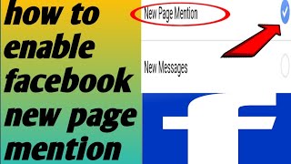 How to enable facebook page mention problem solved 2020 [upl. by Heyer841]