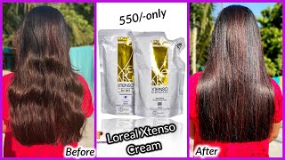 How To use Parlour like hair straightening kit at homeloreal xtenso straightening kitReview amp Demo [upl. by Brawner]