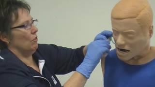 Nasogastric tube insertion and care Skills Video QUT School of Nursing [upl. by Ehcrop]