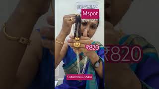 Ms jewellery traditional indianfashion marathimulgi necklace gold reels womensfashion [upl. by Nylednarb]