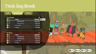 OlliOlli World  World Record Run Trickling Brook level [upl. by Alithea849]