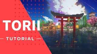 ⛩️ Minecraft Torii Gate Tutorial ⛩️ [upl. by Fujio]