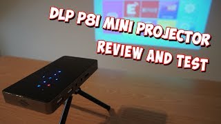 DLP P8i Mini Projector  Review and Test [upl. by Ardnasirk438]