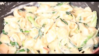 Spring Onion Pasta  Indian Vegetarian  Easy Recipes [upl. by Susanetta]