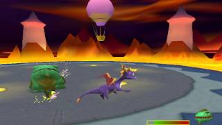 Spyro 3 Year of the Dragon PS1 walkthrough  Buzzs Dungeon [upl. by Fadil]