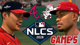 NLCS GAME 5 VS BRAVES  MLB THE SHOW 24 CINCINNATI REDS FRANCHISE EPISODE 97 [upl. by Nodyarb]