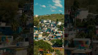 Dji mini 4 pro Drone shot of Barrio Pueblo in Aguadilla Puerto Rico [upl. by Nainatrad483]