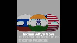 Indian Allys countryballsedit india america russia germany fypシ゚viral shorts IBNotADude [upl. by Sew]