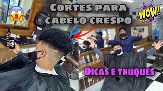 💈CORTES PARA CABELO CRESPO MASCULINO  DICAS E TRUQUES PARA NÃO ERRAR [upl. by Ambrosius493]