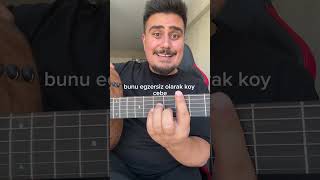 Hızlı Bare geçişleri gitardersi gitar shorts [upl. by Barrie]