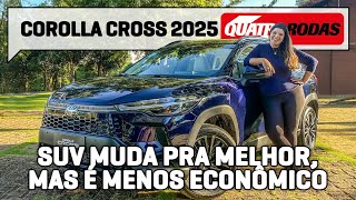 Toyota Corolla Cross 2025 está mais fraco mas ANDA igual e bebe MAIS [upl. by Shalne]