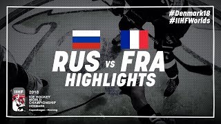 Game Highlights Russia vs France May 4 2018  IIHFWorlds 2018 [upl. by Anaihr]