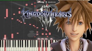 Kingom Hearts III  Dont Think Twice Piano Tutorial Synthesia  Kyle Landry  MIDI [upl. by Nogaem]