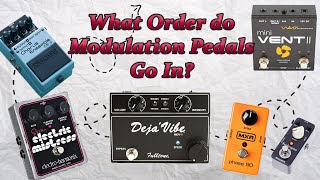 Pedalboard Order Part 1 What Order Do Modulation Pedals Go [upl. by Doretta]