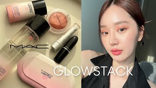 แต่งหน้าตามเทรนด์ GLOWSTACK แบบ GLASS SKIN ผิวสวยมาก MAC LIGHTFUL C3 🌸✨ [upl. by Daniele405]