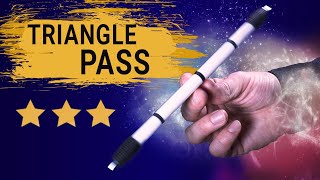 Triangle Pass Explained Pen Spinning tutorial [upl. by Gil]