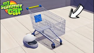 NEW DRIVABLE SHOPPING CART  FASTEST VEHICLE IN PERAJARVI  My Summer Car Mod 80 [upl. by Aida]