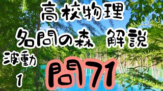 名問の森 波動 問71解説 光の屈折 全反射 屈折率 光ファイバーの原理 名門の森 高校物理 [upl. by Rorie17]