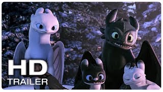 Toothless amp his kids visit New Berk Scene  HOW TO TRAIN YOUR DRAGON HOMECOMING 2019 Movie CLIP HD [upl. by Dallon]