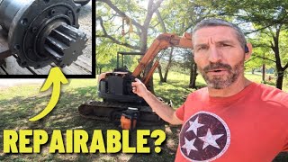 Excavator Swing Motor Removal and Repair [upl. by Melville]