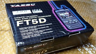 Yaesu FT5DR VHF UHF handheld unboxing in 4K [upl. by Kajdan624]