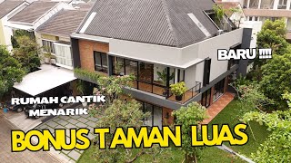 Rumah Cantik design mandiri Bsd City 695 Milyar  Drone Tour LT 256 LB 350 [upl. by Nosae]