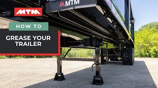 How to grease your MTM enddump trailer [upl. by Ahtis474]