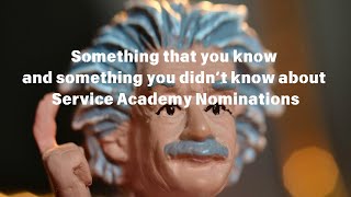 I Discovered a difference in Service Academy Nominations [upl. by Acemahs]