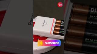 Best Rechargeable Duracell AA Battery Charger  Panasonic Eneloop BQCC55N Unboxing Review shorts [upl. by Alicec]