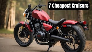 7 Cheapest Cruiser Motorcycles Anyone Can Buy In 2023 [upl. by Yendic]