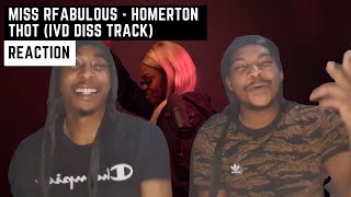 MISS RFABULOUS  HOMERTON THOT IVD DISS TRACK  SHES ON CRUD 🤣🤣😲 [upl. by Eirallam897]