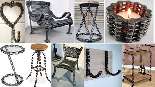 Chain Furniture and Decor Ideas Simple welding projects using chain  simple chain welding projects [upl. by Ammadis]