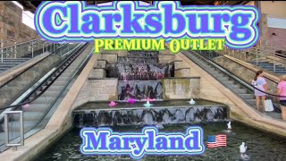 Weekday walk with nature ambience at Clarksburg Premium Outlet  Clarksburg Maryland USA [upl. by Ahsakat122]