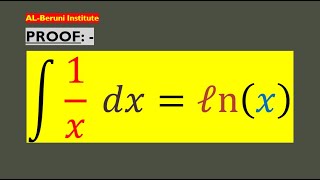 02 Proof Integral 1x  lnx [upl. by Ahseei]