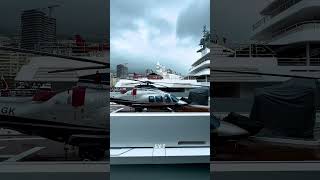 Helicopter Lineup at Monaco Yacht Show [upl. by Eirased]