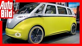 VW ID Buzz Detroit 2017 DetailsReview [upl. by Eanal]