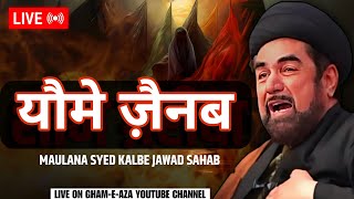 🔴 Live  Maulana Kalbe Jawad Naqvi Majlis YaumeZainab 2024  Imambara Ghufranmaab Lucknow [upl. by Neema]