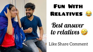 Best answer ever to Relatives 😂  Jokes on Relatives 😂 PriyalKukreja  Dushyant Kukreja shorts [upl. by Johannes]