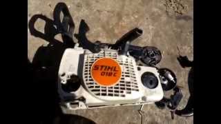 Stihl 018c chainsaw oil pump fitted the wrong way [upl. by Everson588]