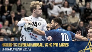 HIGHLIGHTS  Elverum Handball vs HC PPD Zagreb  Round 5  EHF Champions League 202122 [upl. by Rochkind]