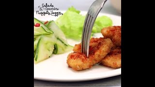 Recette salade de concombre et nuggets veggie [upl. by Nilekcaj]