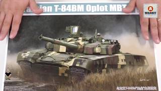 Trumpeter  Ukranian T 84BM Oplot MBT  What is in the Box Review [upl. by Anead]