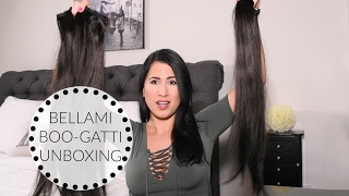 BELLAMI BOOGATTI HAIR EXTENTIONS UNBOXING [upl. by Aikenat294]