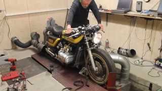 Honda GL1000  Supercharged  Dynotest [upl. by Schindler]