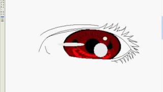 MS Paint how to draw sharingan [upl. by Eimor300]